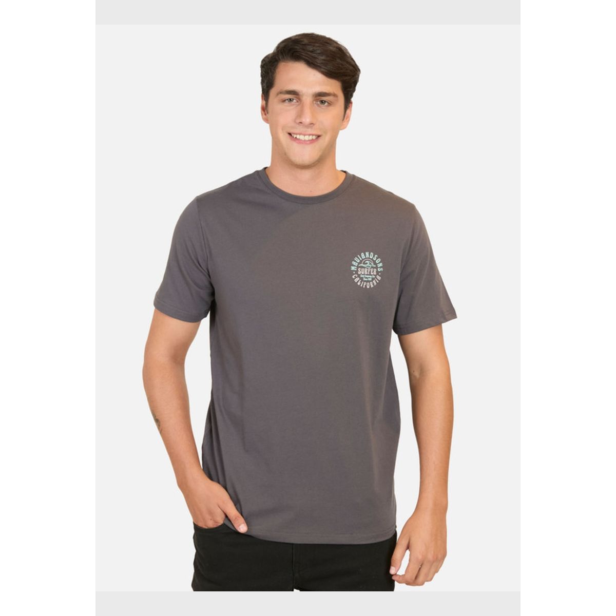 MAUI AND SONS - Polera Surf Vibes Granito Hombre Maui And Sons