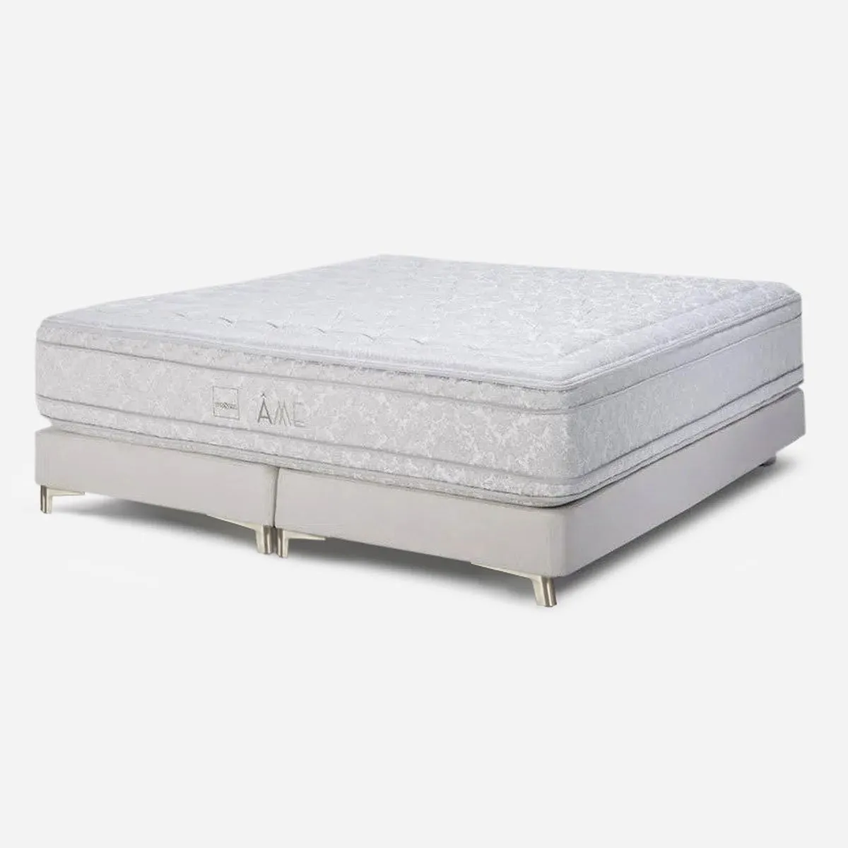 ROSEN - Box Spring Rosen Ame Gray II 2 Plazas 150 x 200 cm