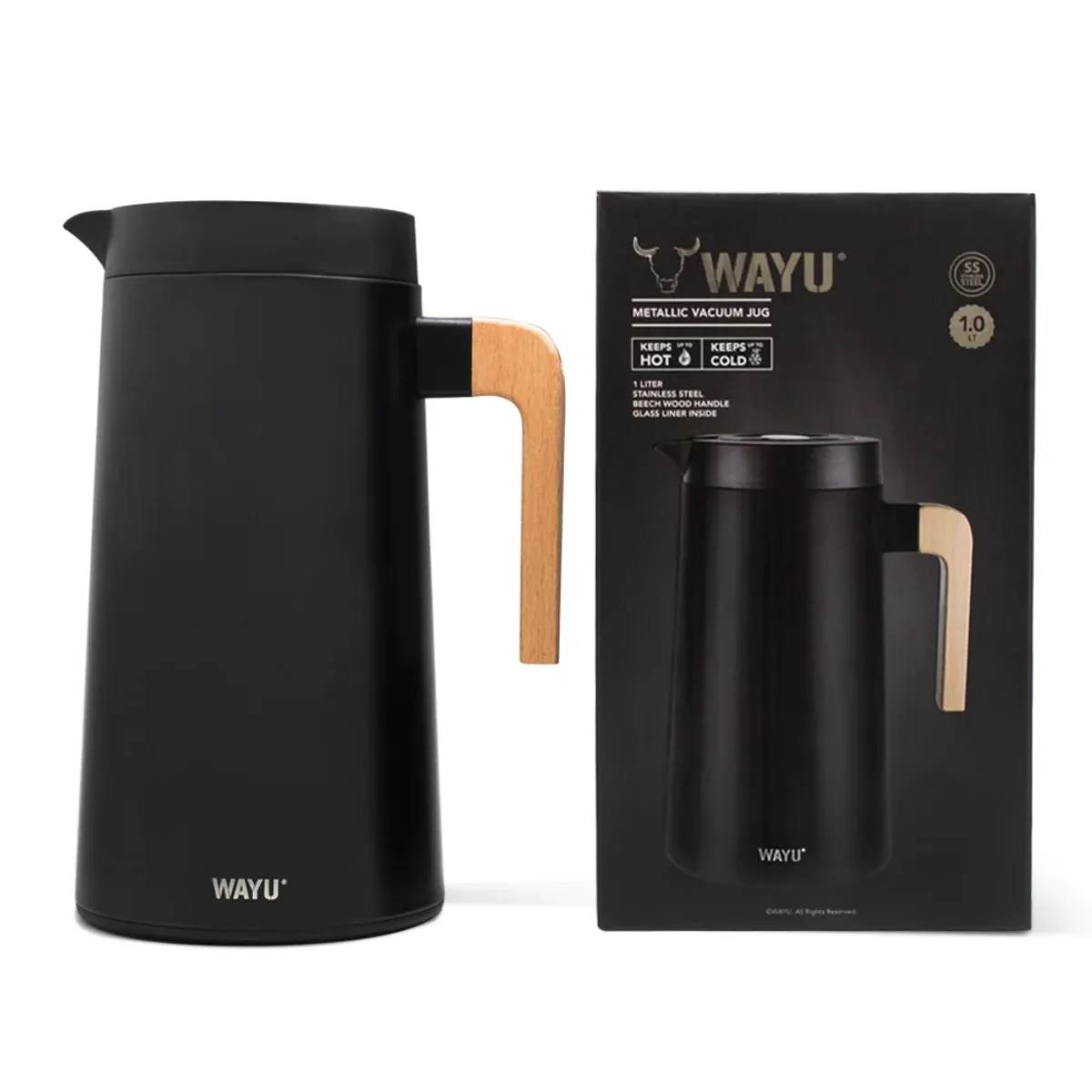 WAYU - Jarra Metalica 1 Litro Wayu Acero Frio Caliente
