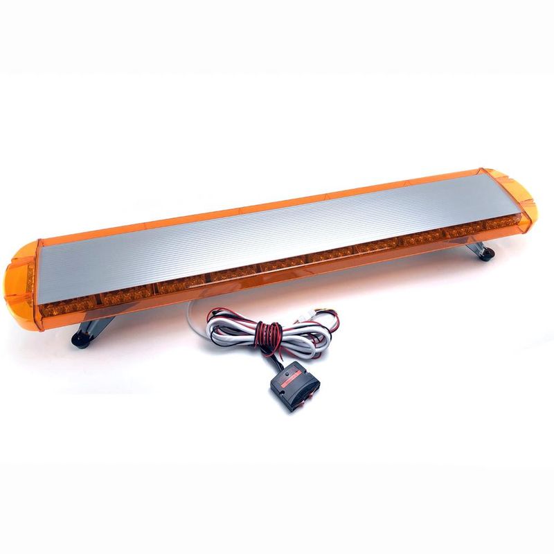 DETODOYMAS - Baliza Led Auto Techo 1.20cmx30cm Estrob - Ámbar