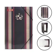 NUOVO - Carpeta oficio de cartón con elástico escoces