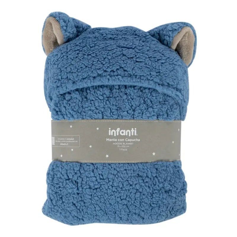 INFANTI - Frazada Sherpa Para Bebe Poncho Infanti
