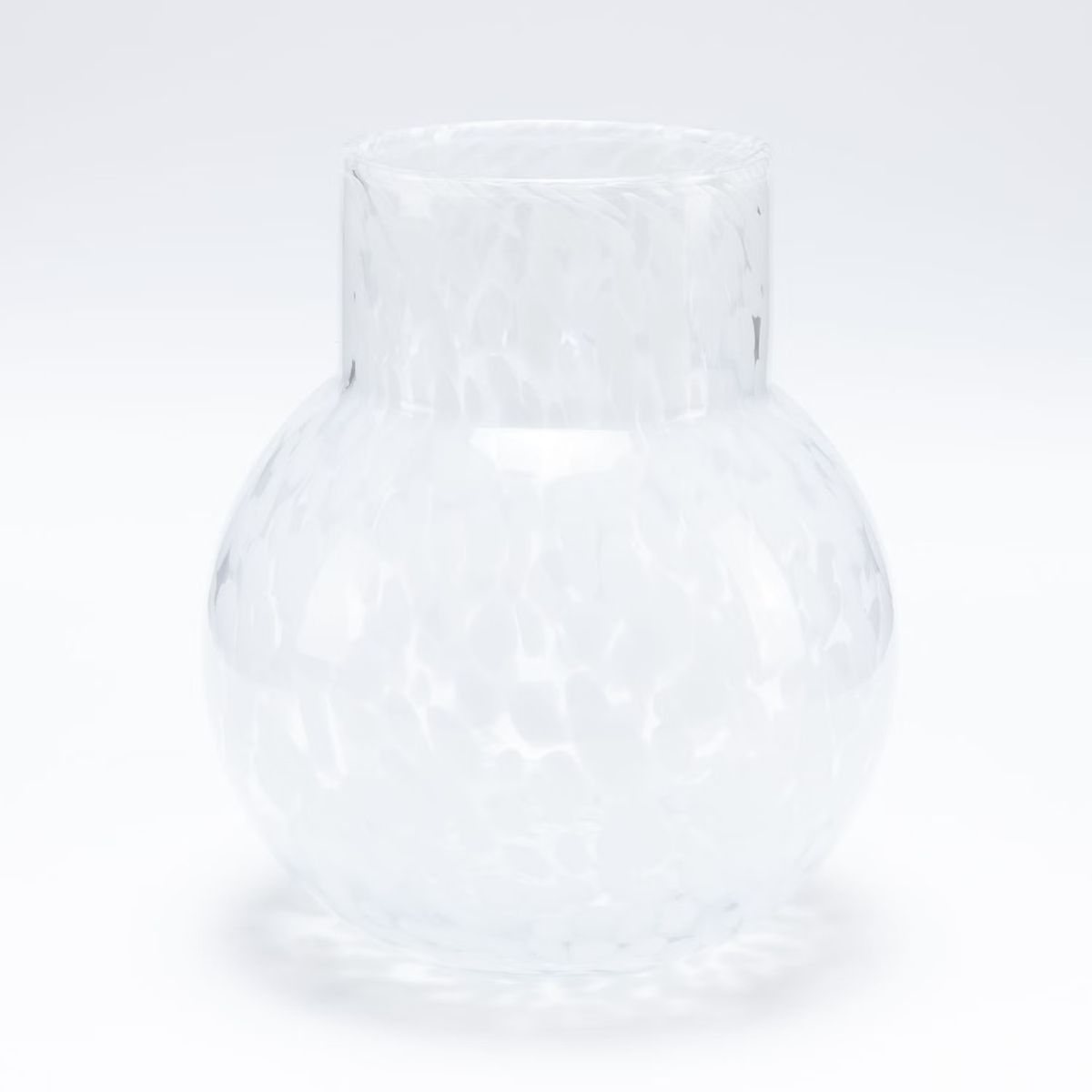 HERRERA MAISON - Florero Vidrio Circular Puntos 19X23 CM