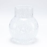 Florero Vidrio Circular Puntos 19X23 CM