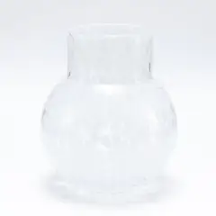 HERRERA MAISON - Florero Vidrio Circular Puntos 19X23 CM