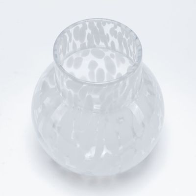 Imagen 2 del producto Florero Vidrio Circular Puntos 19X23 CM