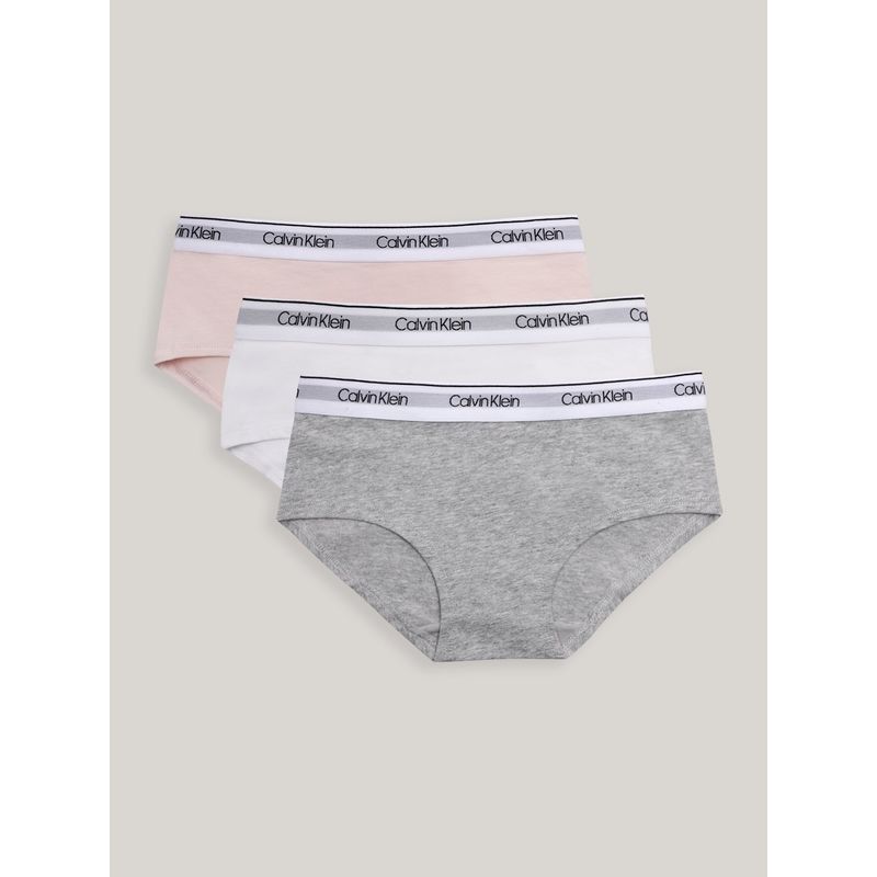 CALVIN KLEIN - Pack 3 Calzones Niña Hipster Multicolor Calvin Klein