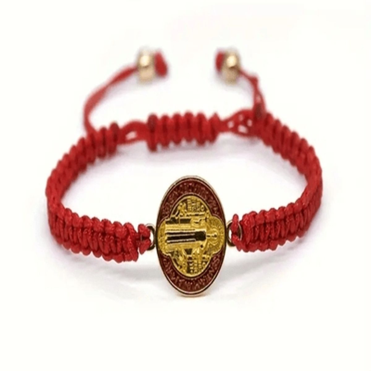 GENERICO - Pulsera Roja San Benito ajustable reversible