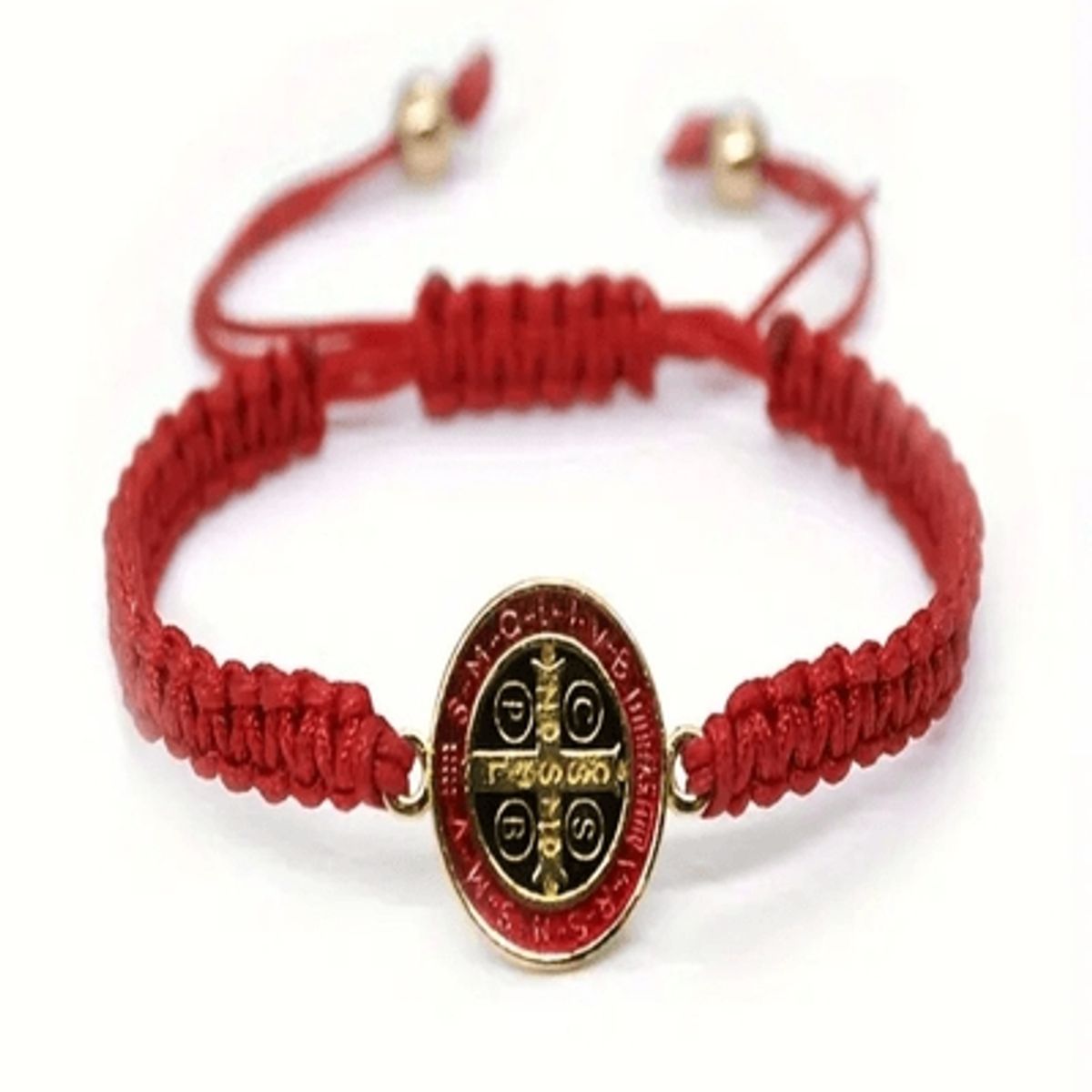 GENERICO - Pulsera Roja San Benito ajustable reversible