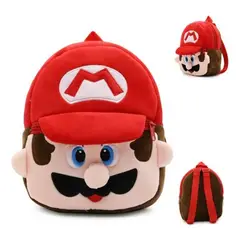 GENERICO - Mochila Infantil Párvulos, Mario jardin infantil De Felpa 23 Cm.
