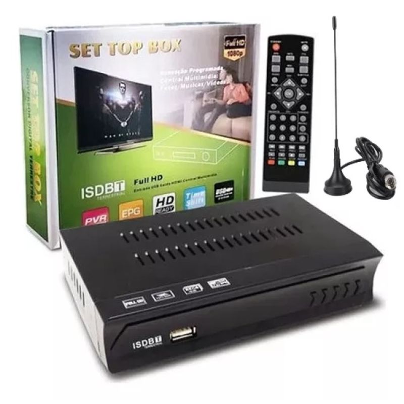 SMARTY - Kit Sintonizador De Tv Digital Hd Isdb-t Mas Antena Hd