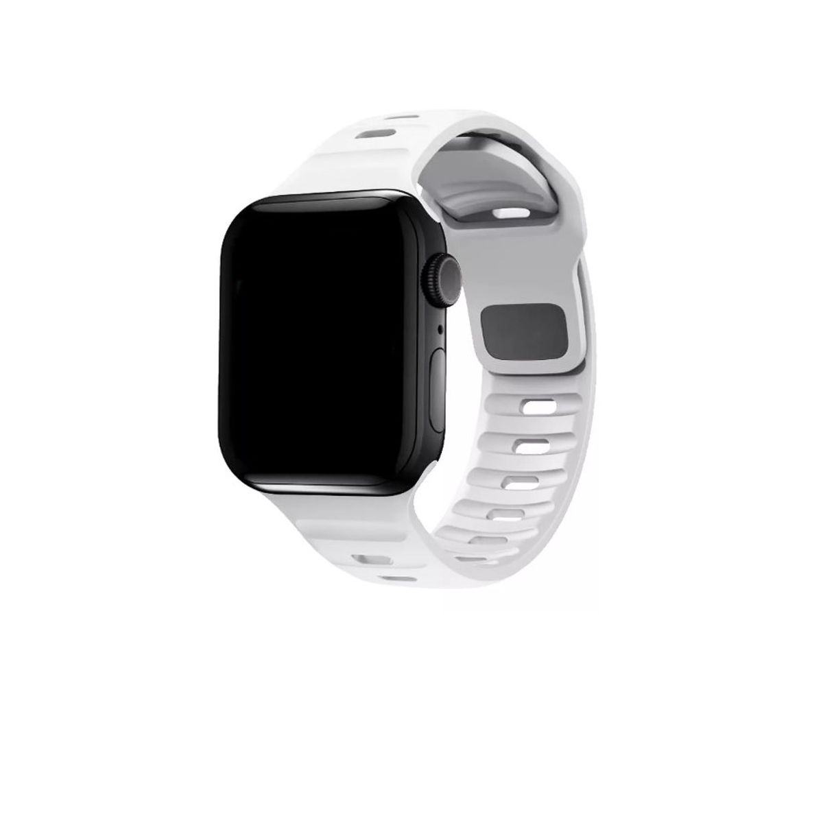 GENERICO - Correa / Pulsera Silicona Sport Apple Watch Blanca 38 - 41 Mm