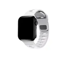 GENERICO - Correa / Pulsera Silicona Sport Apple Watch Blanca 38 - 41 Mm