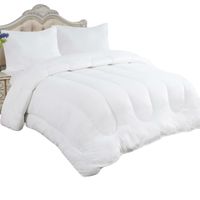 Cobertor De Invierno Plush Con Chiporro 2 Plaza + 2 Fundas Blanco