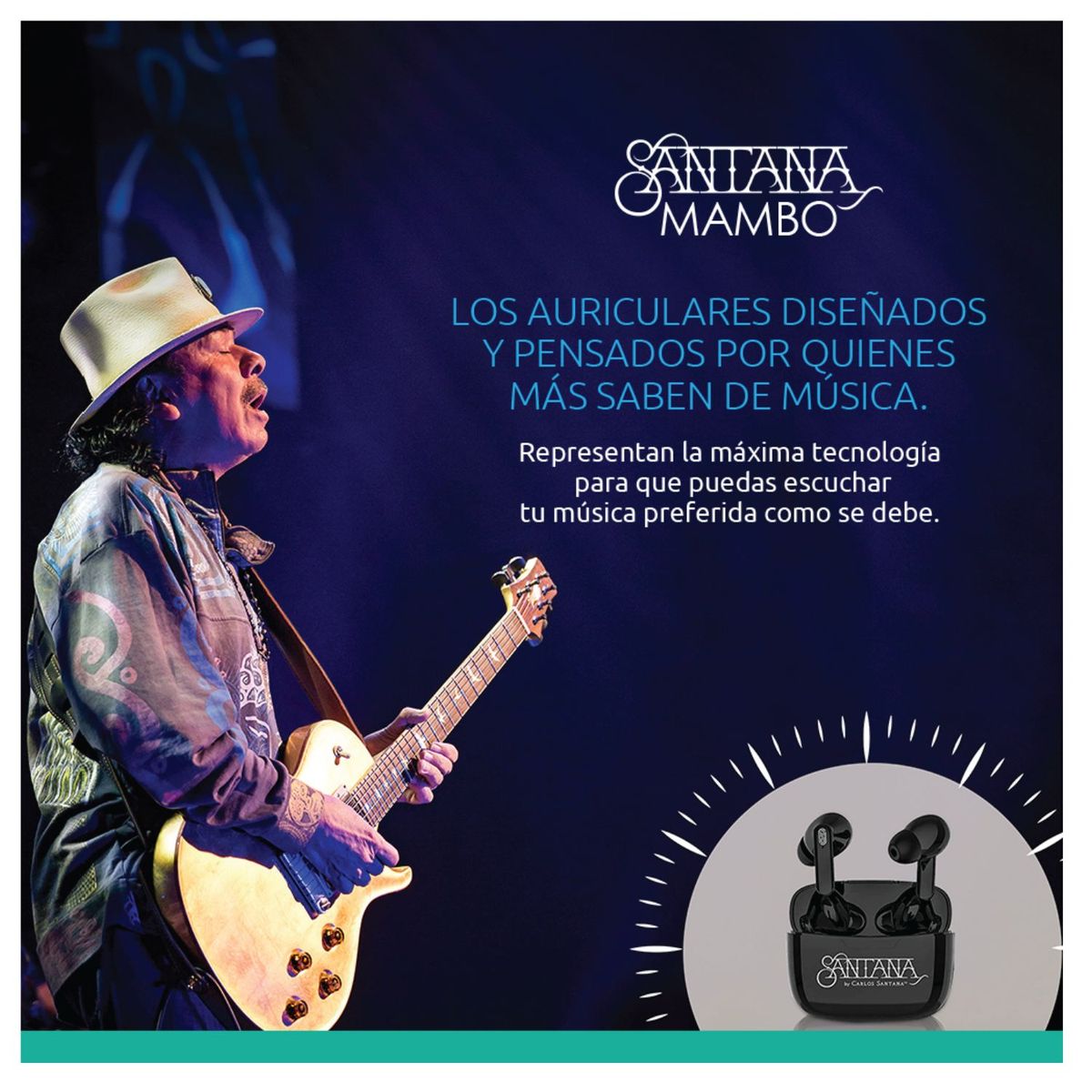 SANTANA MAMBO - Pack 2 Auriculares In Ear Inalambricos Santana Mambo Sonido HI FI