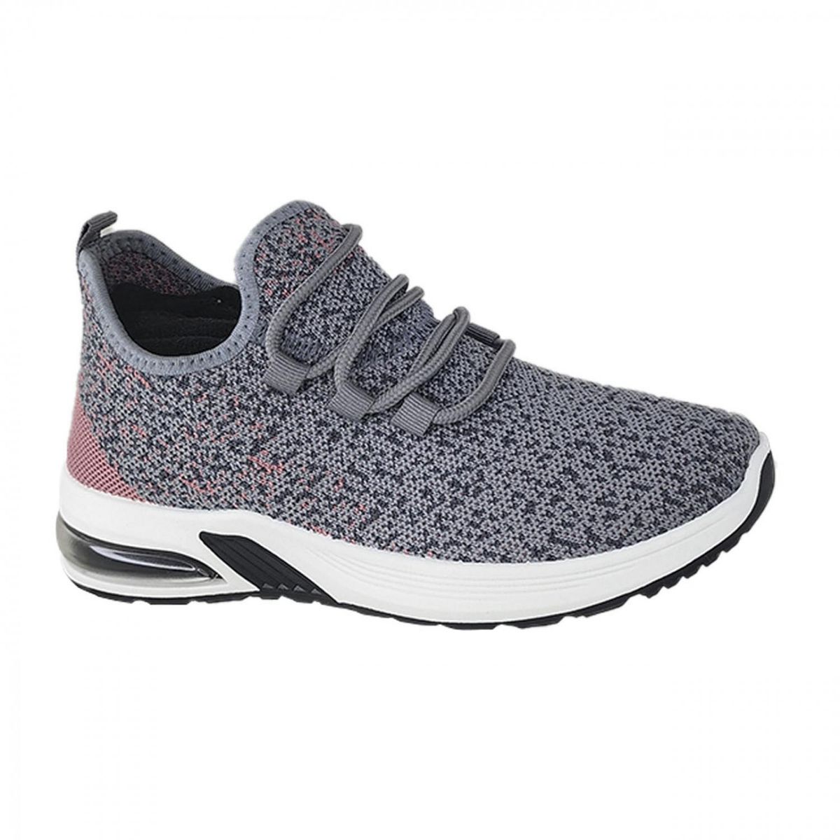 GENERICO - Zapatillas Deportivas Air Running Mujer Gris/Rosa 3206