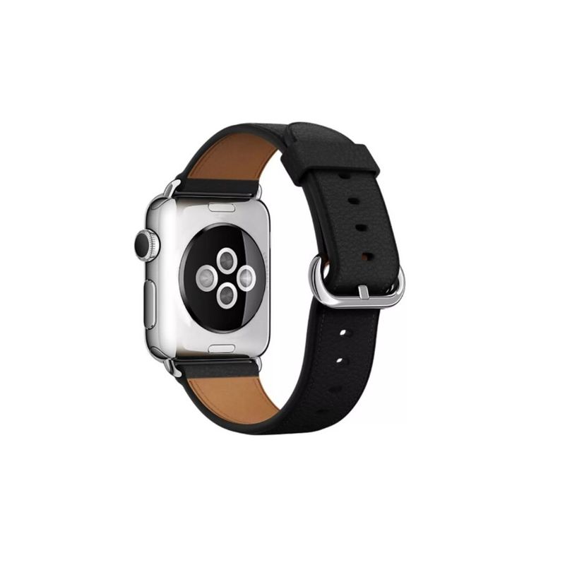 GENERICO - Correa Cuero Compatible Iwatch Apple Watch 424445mm Negro