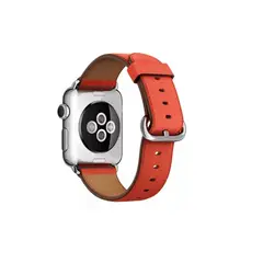 GENERICO - Correa Cuero Compatible Iwatch Apple Watch 384041mm Naranja
