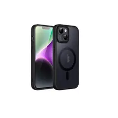 GENERICO - Carcasa Mate Para iPhone 14 Funda Magnética Traslucida Negro