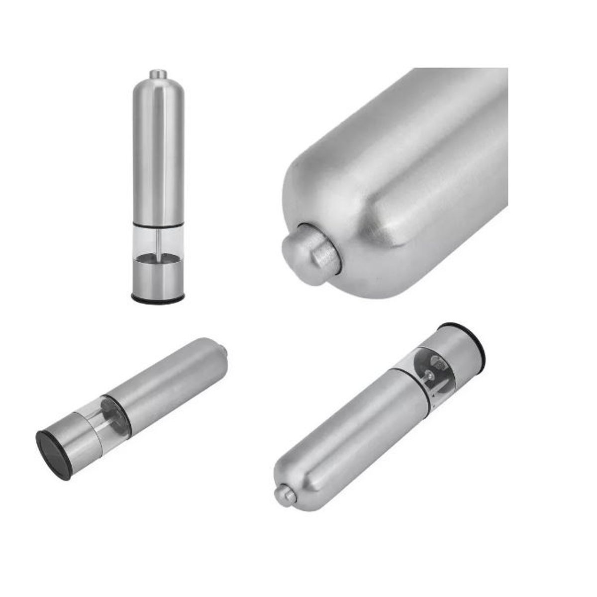 GENERICO - Molinillo Eléctrico Pimienta Sal Especias Molino Pimentero