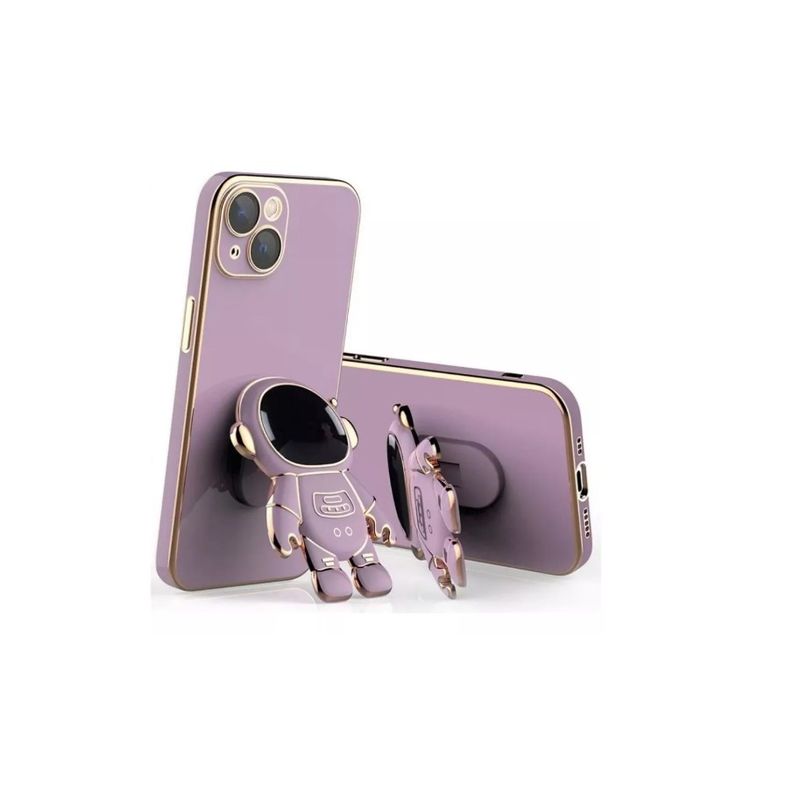GENERICO - Carcasa Para iPhone 14 Con Astronauta Stent Violeta