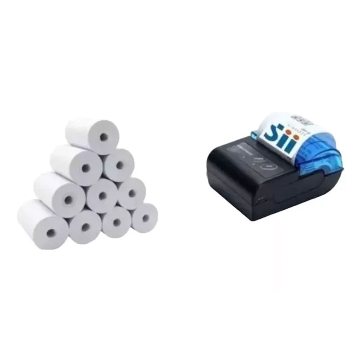 GENERICO - Mini Impresora Térmica Sii E-boleta, 58mm + 10 Rollos
