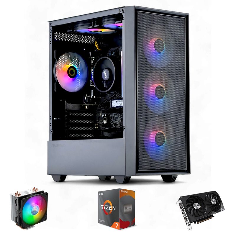 HYPERPC - PC GAMER Storm AMD RYZEN 7 5700 16gb 1Tb RTX 3050 WiFi 6xFAN