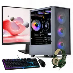 HYPERPC - PC GAMER + MONITOR 24 + Perif AMD RYZEN 5 5600GT 16gb 1Tb Vega WiFi 6xFAN