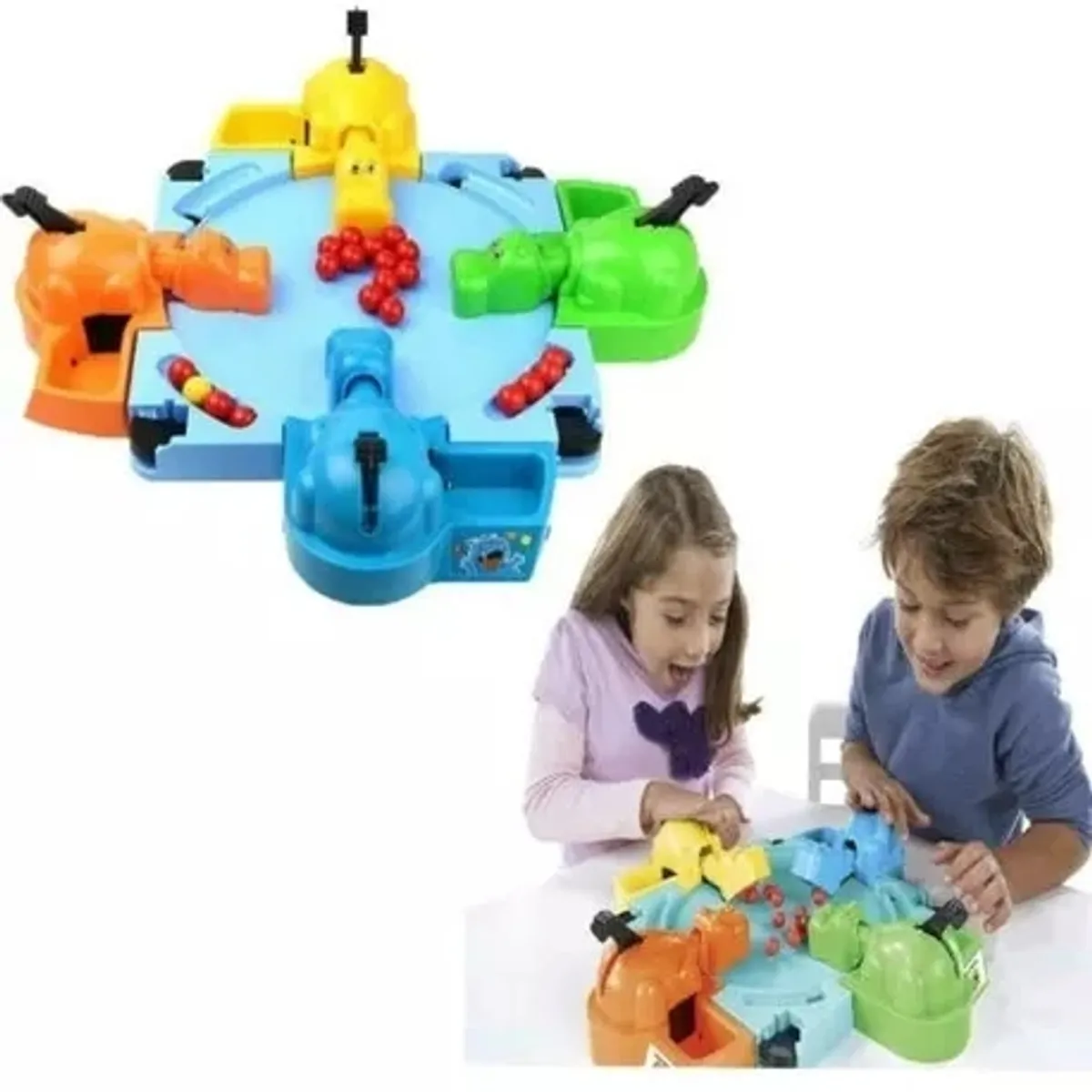 GENERICO - Juego De Mesa Clásico Hipopótamos Hambrientos Traga Traga