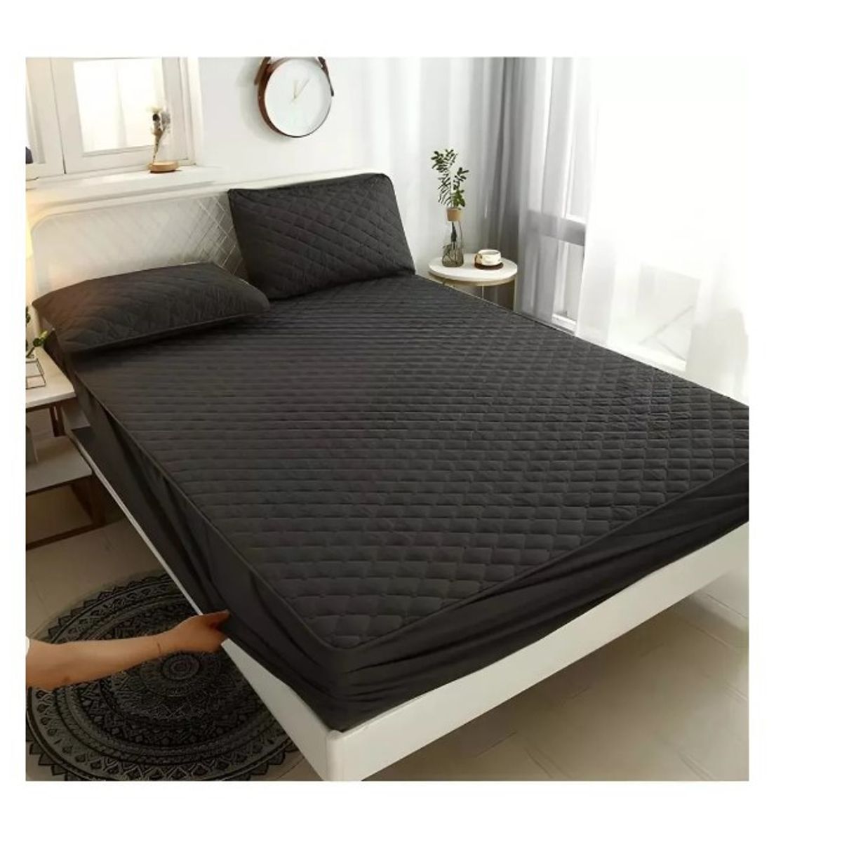 GENERICO - Cubrecolchon 2.5 Pl + 2 Fundas De Almohada (no Impermeable)