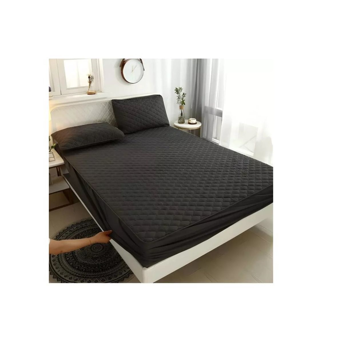 GENERICO - Cubrecolchon 2.5 Pl + 2 Fundas De Almohada (no Impermeable)