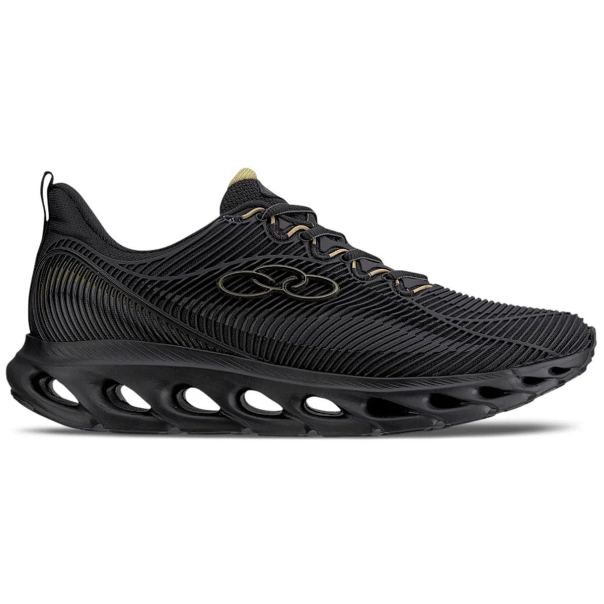 OLYMPIKUS - Zapatilla Hombre Perfect 4 Negro/Dorado