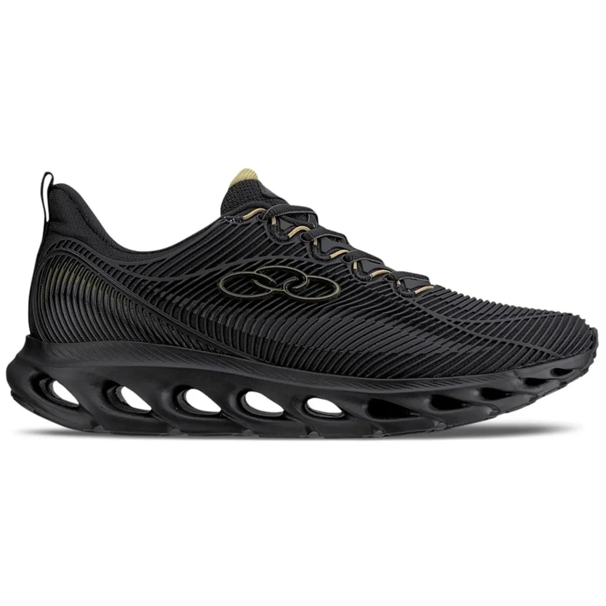 OLYMPIKUS - Zapatilla Hombre Perfect 4 Negro/Dorado