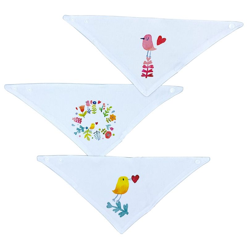 TUYO PRINT - Set 3 Baberos - Bandanas - Matilde - Tuyo Print
