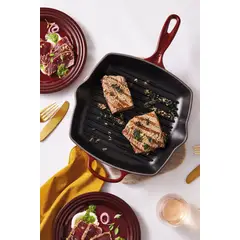 LE CREUSET - Skillet Grill Cuadrada Signature 26cm Rhone