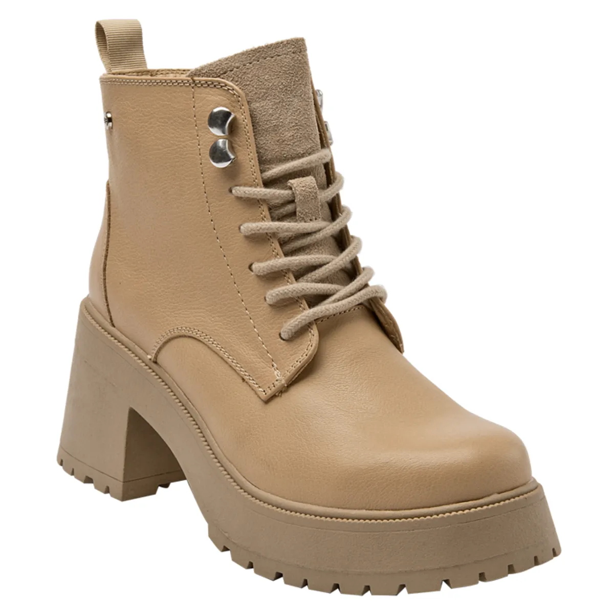 BRUNO ROSSI - Botin Casual Mujer Beige Bruno Rossi