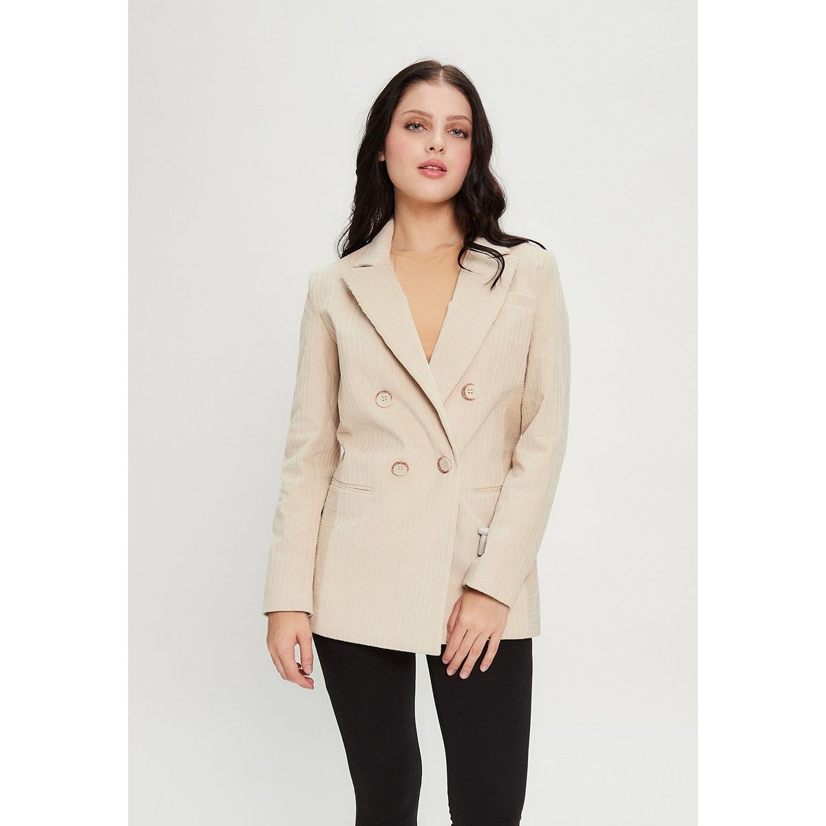 IO - Blazer Liso Beige iO