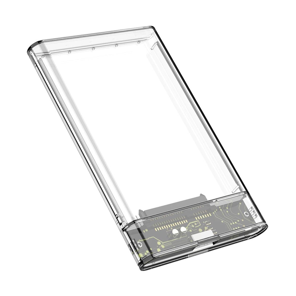 GENERICO - Cofre Case Transparente Disco Duro HHD y SSD Sata 2.5 USB 3.0