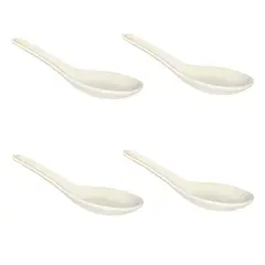 BRIC - Set de 4 cucharas blancas