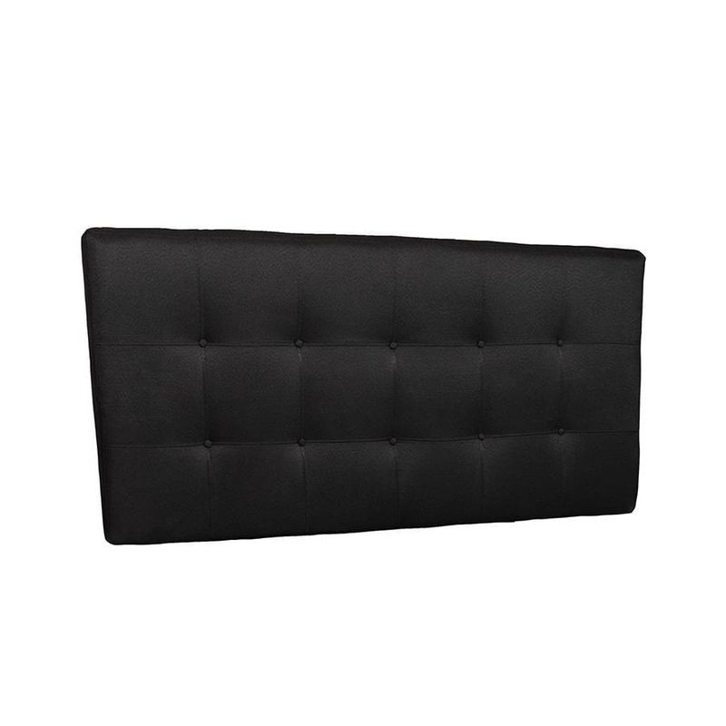 MUEBLES NEW - RESPALDO KING LINO NEGRO.