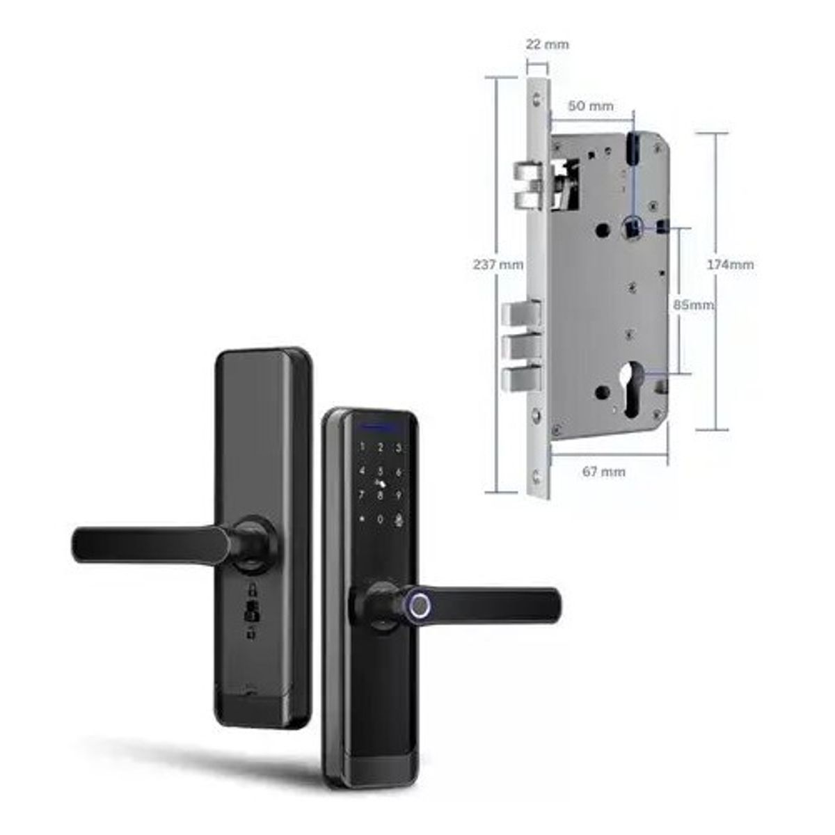 GENERICO - Cerradura Digital Inteligente TTLOCK Huella y Bluetooth Pro