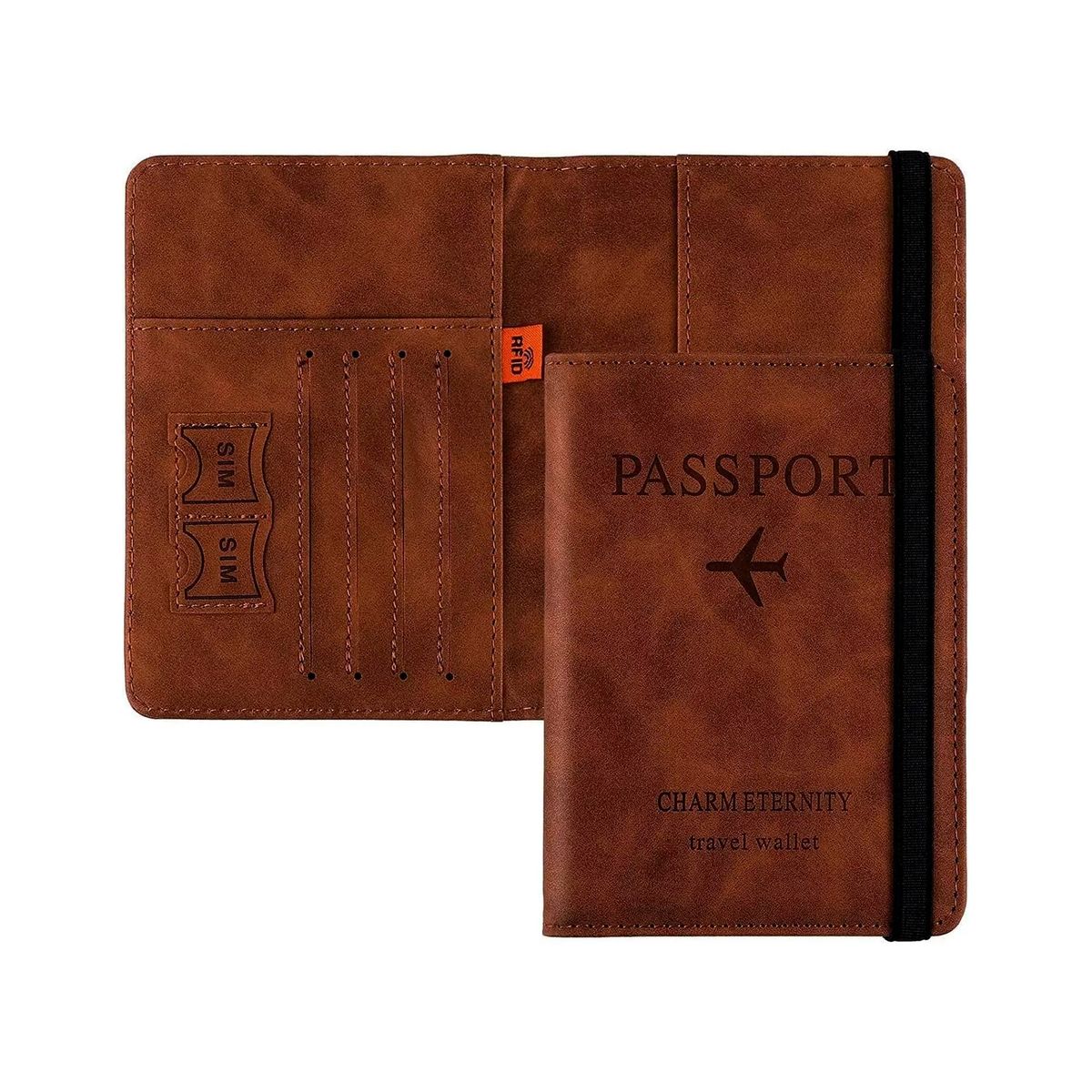 GENERICO - Porta Pasaporte Mujer Documento De Viaje Travel Wallet rfid