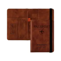 GENERICO - Porta Pasaporte Mujer Documento De Viaje Travel Wallet rfid