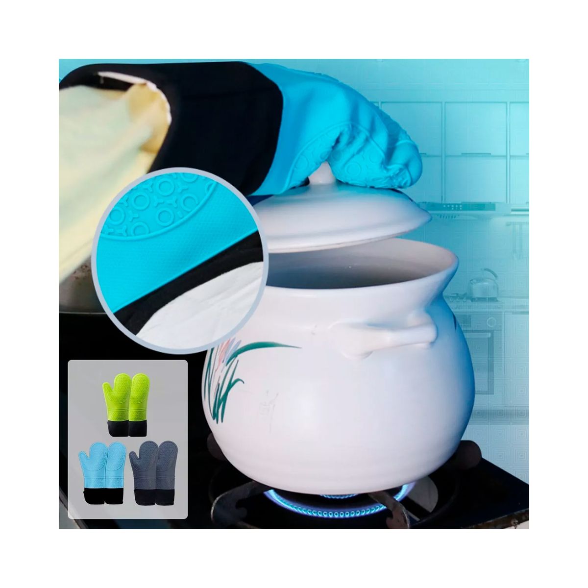 GENACOL - Guantes Cocina Guantes De Cocina Guantes Para Horno