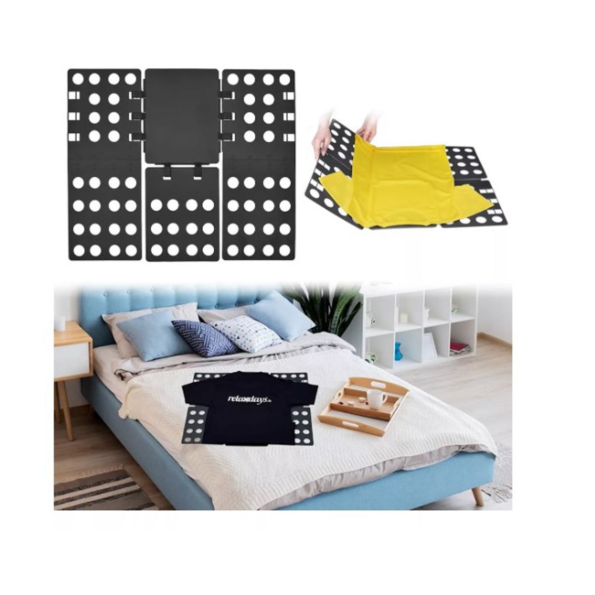 GENERICO - Organizador De Ropa Armario Polera Tabla Plegable