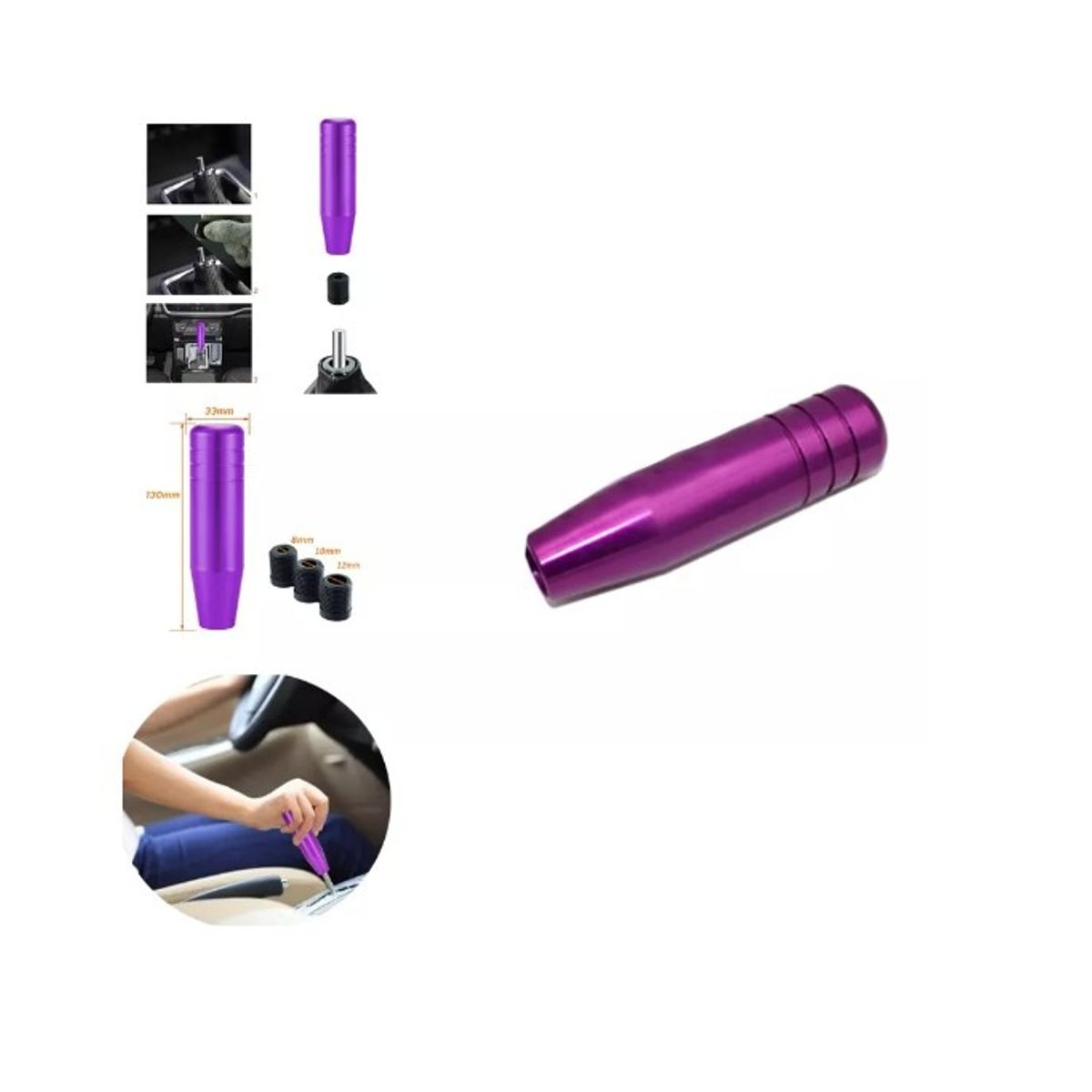 GENERICO - Pomo Mugen Manilla De Cambios Auto Universal