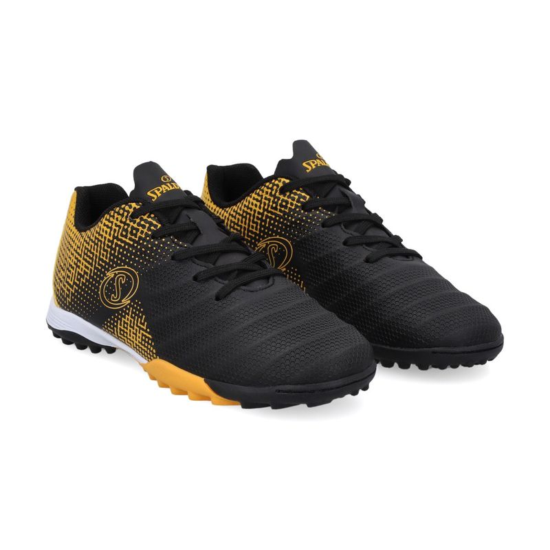 SPALDING - ZAPATILLA SOCCER TODDLER BLACK-YELLOW