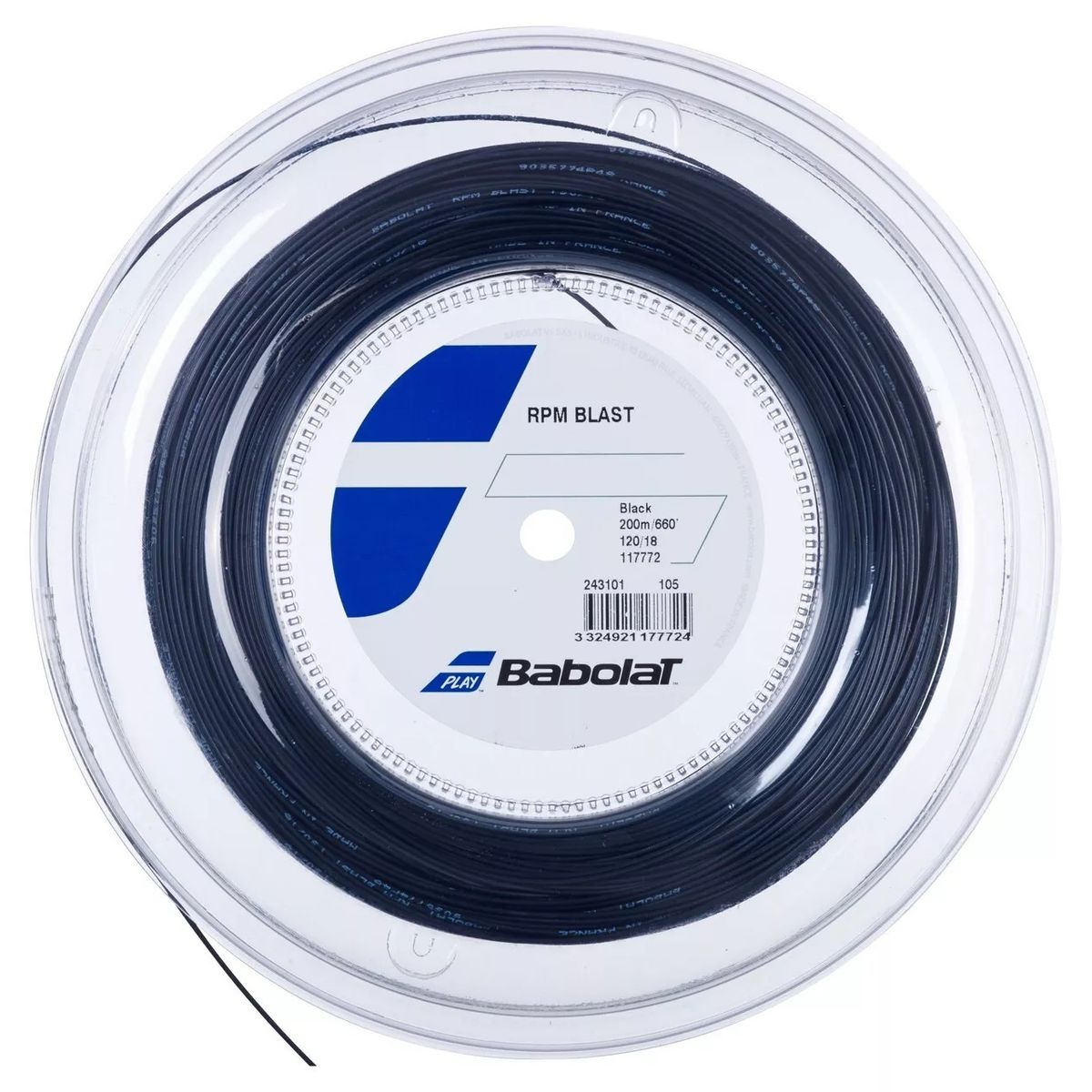 BABOLAT - CUERDA TENIS BABOLAT RPM BLAST 1.20 X 200 MTS (NEGRO)