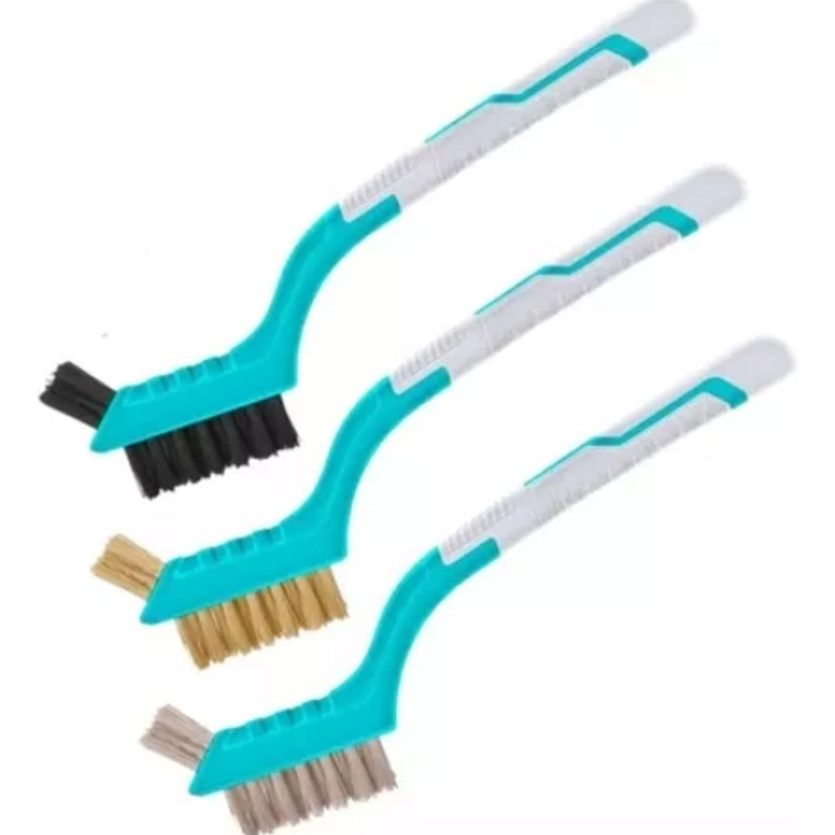 TOTAL TOOLS - Juego De Mini Escobillas Cepillos 180mm 3 Piezas Total