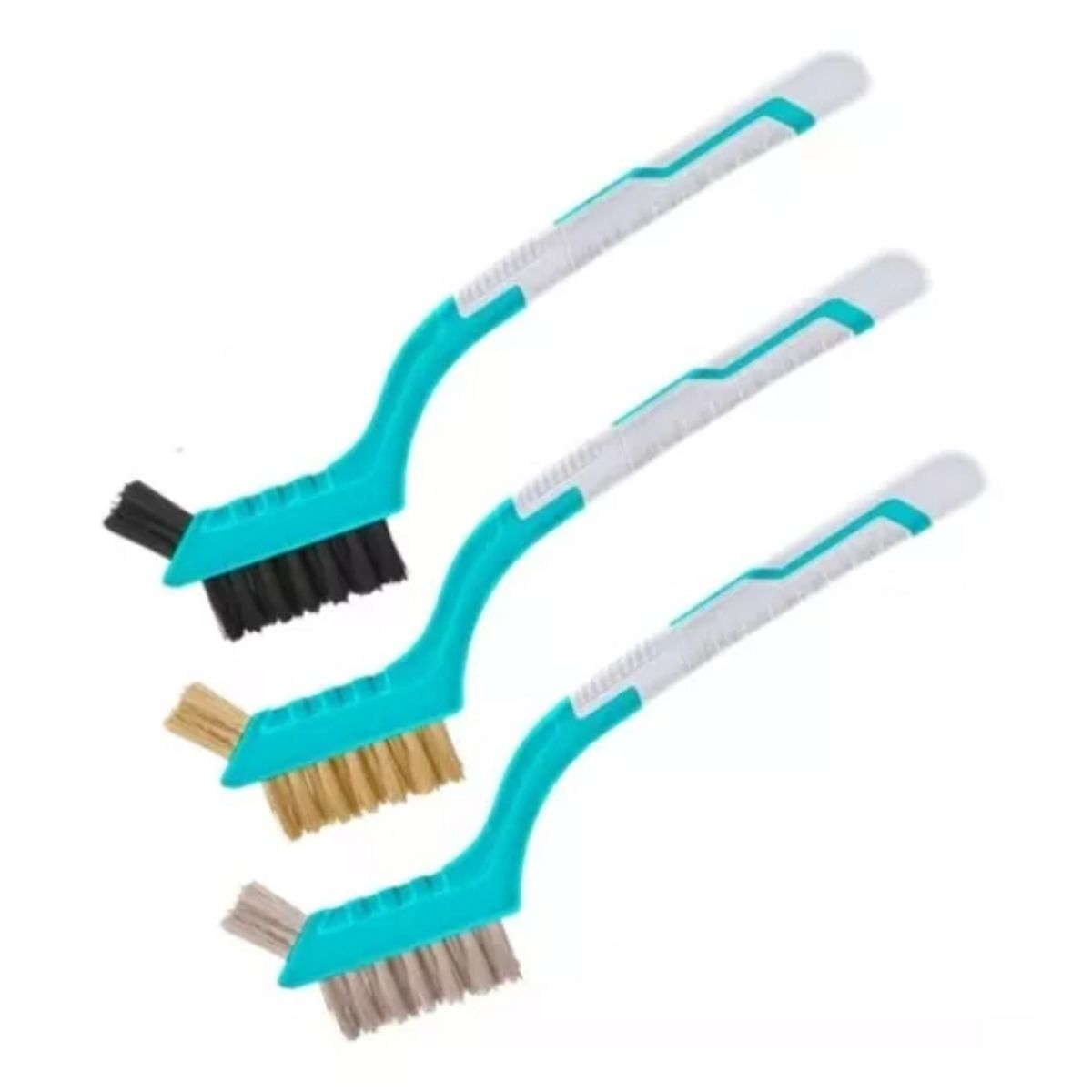 TOTAL TOOLS - Juego De Mini Escobillas Cepillos 180mm 3 Piezas Total